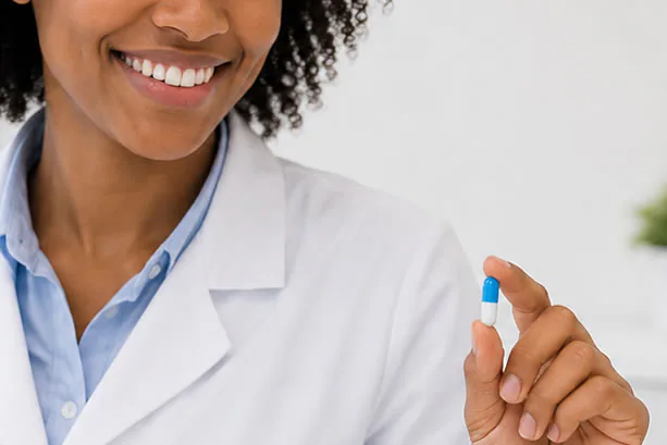 doctor-holding-pills doctor holding medicine