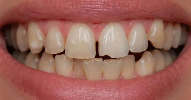 porcelain veneers before